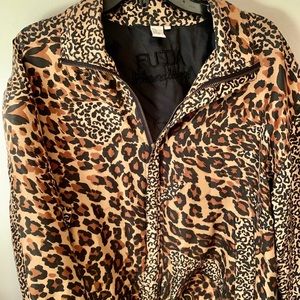 80s Vintage 100% Silk Bomber Jacket